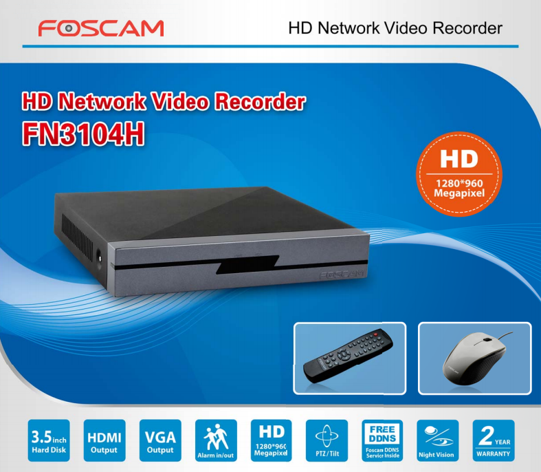 Foscam Channel Video FN3104H