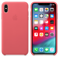 Official Apple Leather Case | iPhone XS Max | Peony Pink