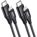 ESR Twin Pack USB-C to Lightning Cable - 2m | Black