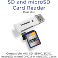 Integral USB 2.0 Dual Slot Card Reader | SD & Micro SD/XC/HC
