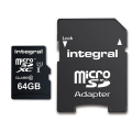 Integral Micro SD Card - 64GB - With Adapter