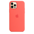 Official Apple Silicone Case - MagSafe Compatible - iPhone 12/12 Pro | Pink Citrus