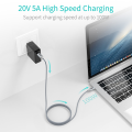 Choetech USB-C to USB-C Braided Cable (Supports up to 100W) - 1.8m | Grey - MacBook Compatible