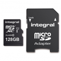 Integral Micro SD Card - 128GB -With adapter
