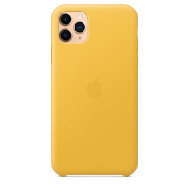 Official Apple Leather Case - iPhone 11 Pro Max | Meyer Lemon