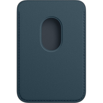 Official Apple iPhone Leather Wallet Case with MagSafe | Baltic Blue