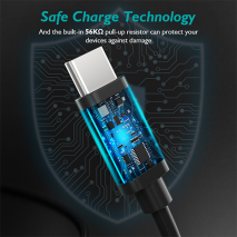 Choetech USB to USB-C Charge & Data Cable - 3m | Black