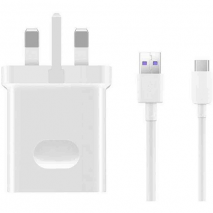 Official Huawei 40W SuperCharge Plug and USB to USB-C Cable