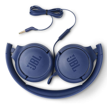 JBL Tune 500 Wired On-Ear Headphones | Blue