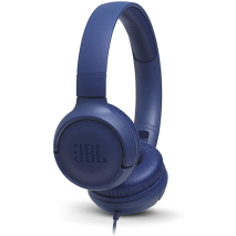 JBL Tune 500 Wired On-Ear Headphones | Blue