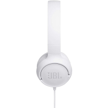 JBL Tune 500 Wired On-Ear Headphones | White