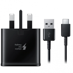 Official Samsung Adaptive Fast Charger & USB-C Cable | Black