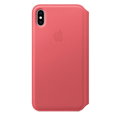 Official Apple Leather Folio Case | iPhone XS Max | Peony PinkOfficial Apple Leather Folio Case | iPhone XS Max | Peony Pink