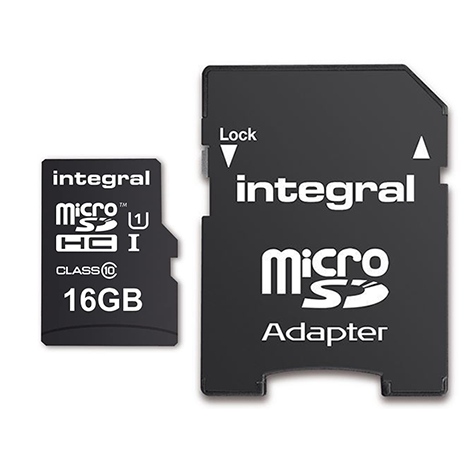 Integral Micro SD Card - 16GB - With Adapter