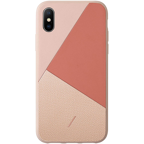 Native Union Clic Marquetry Leather Case - iPhone XS Max | Rose