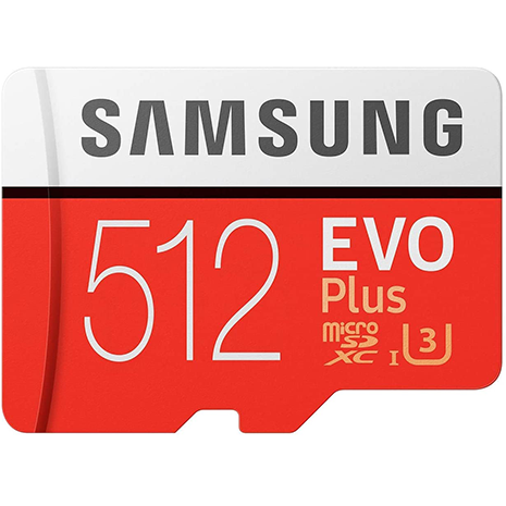Samsung EVO Plus 512GB MicroSDXC Memory Card with SD Adapter