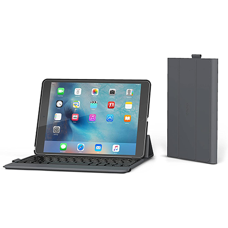 Zagg Messenger Folio Bluetooth Keyboard Case - iPad Pro 9.7/iPad Air 2 | Black