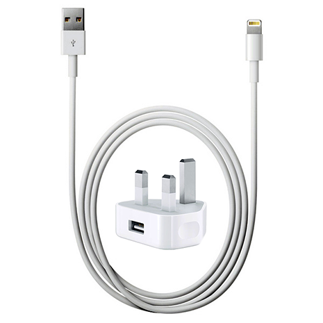 Official Apple iPhone Charger (Lightning Cable & 5W USB Power Adapter Bundle)