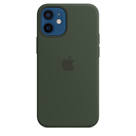 Official Apple Silicone Case - MagSafe Compatible - iPhone 12 Mini | Cyprus Green