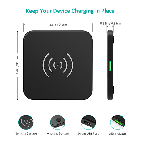 Choetech 10W Wireless Charging Pad | Black
