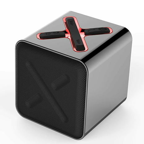 Dprofy U172 Bluetooth Cube Mini Speaker | Metal/Black