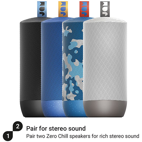 Jam Zero Chill Bluetooth Speaker - Grey - Waterproof & Dustproof